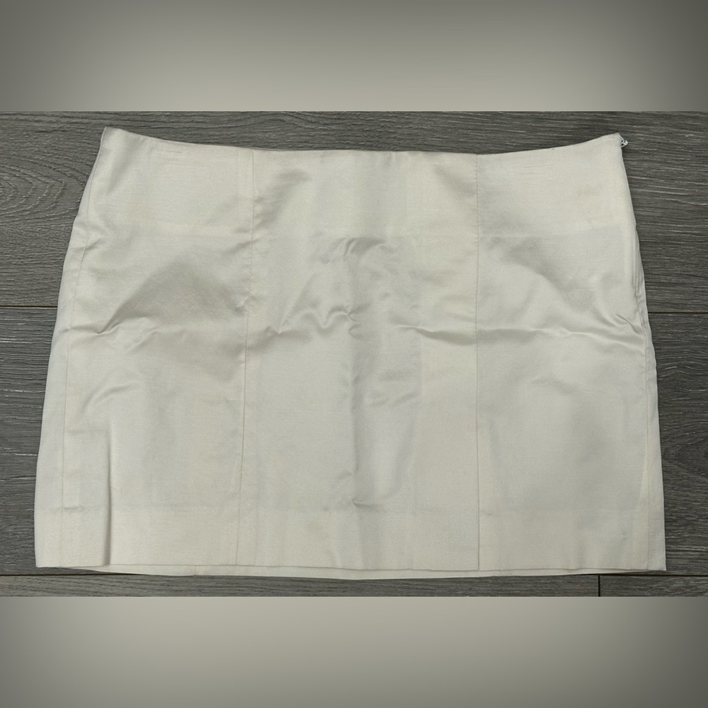 Bebe White Skirt